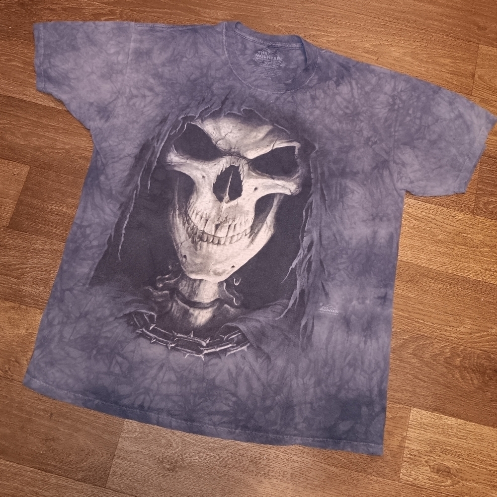 The Mountain James Ryman 2013 T Shirt Mens XL Short Sleeve Skull Grim Reaper